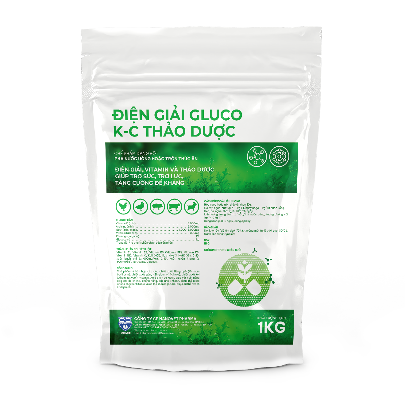 ĐIỆN GIẢI GLUCO KC THẢO DƯỢC