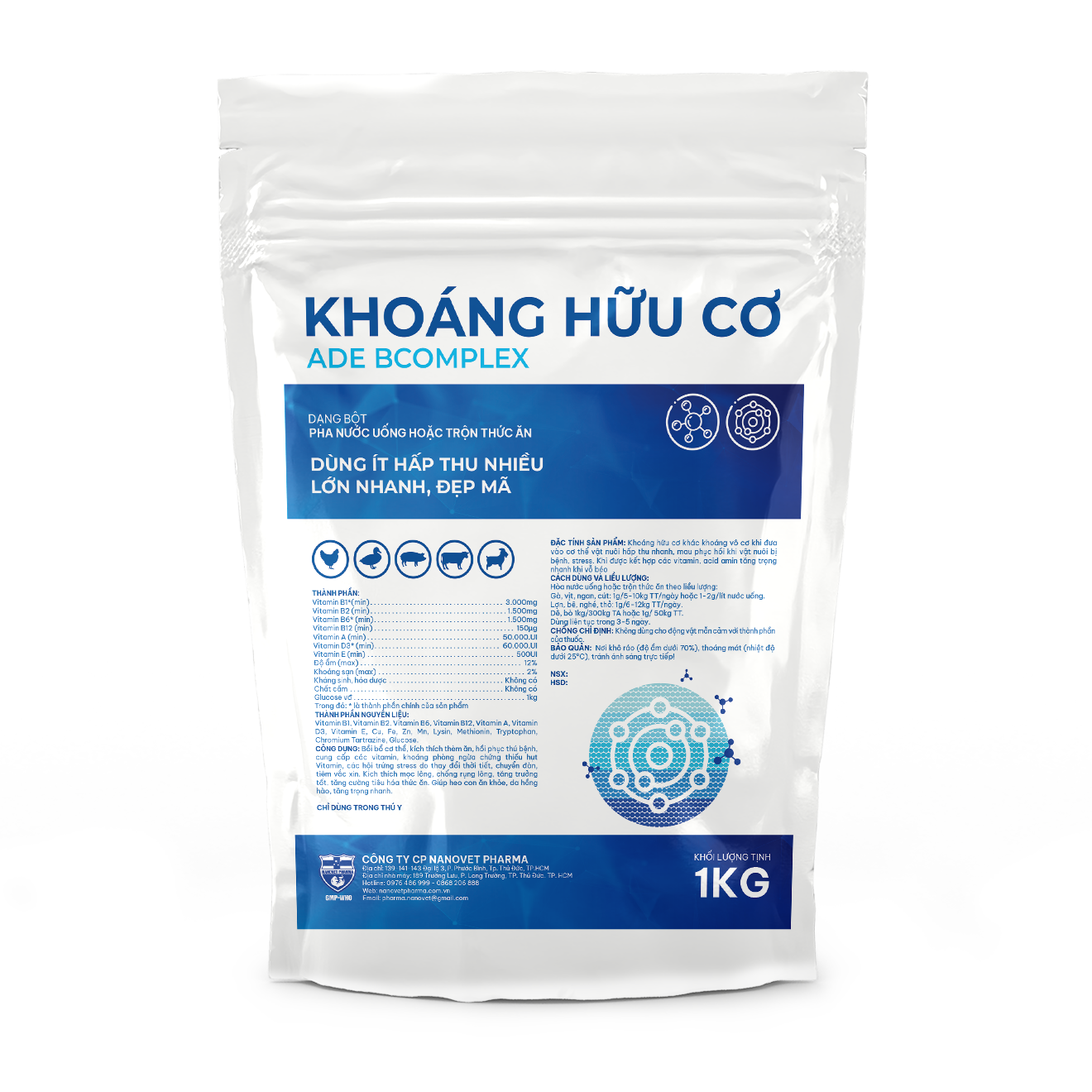 KHOÁNG HỮU CƠ ADE BCOMPLEX PREMIX