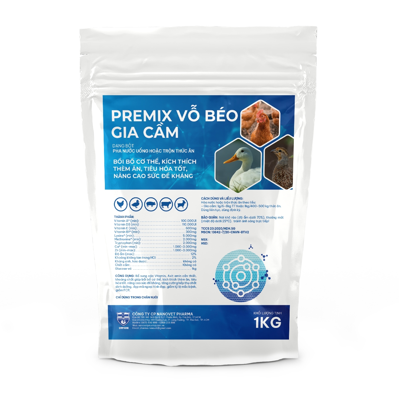 PREMIX VỖ BÉO GIA CẦM