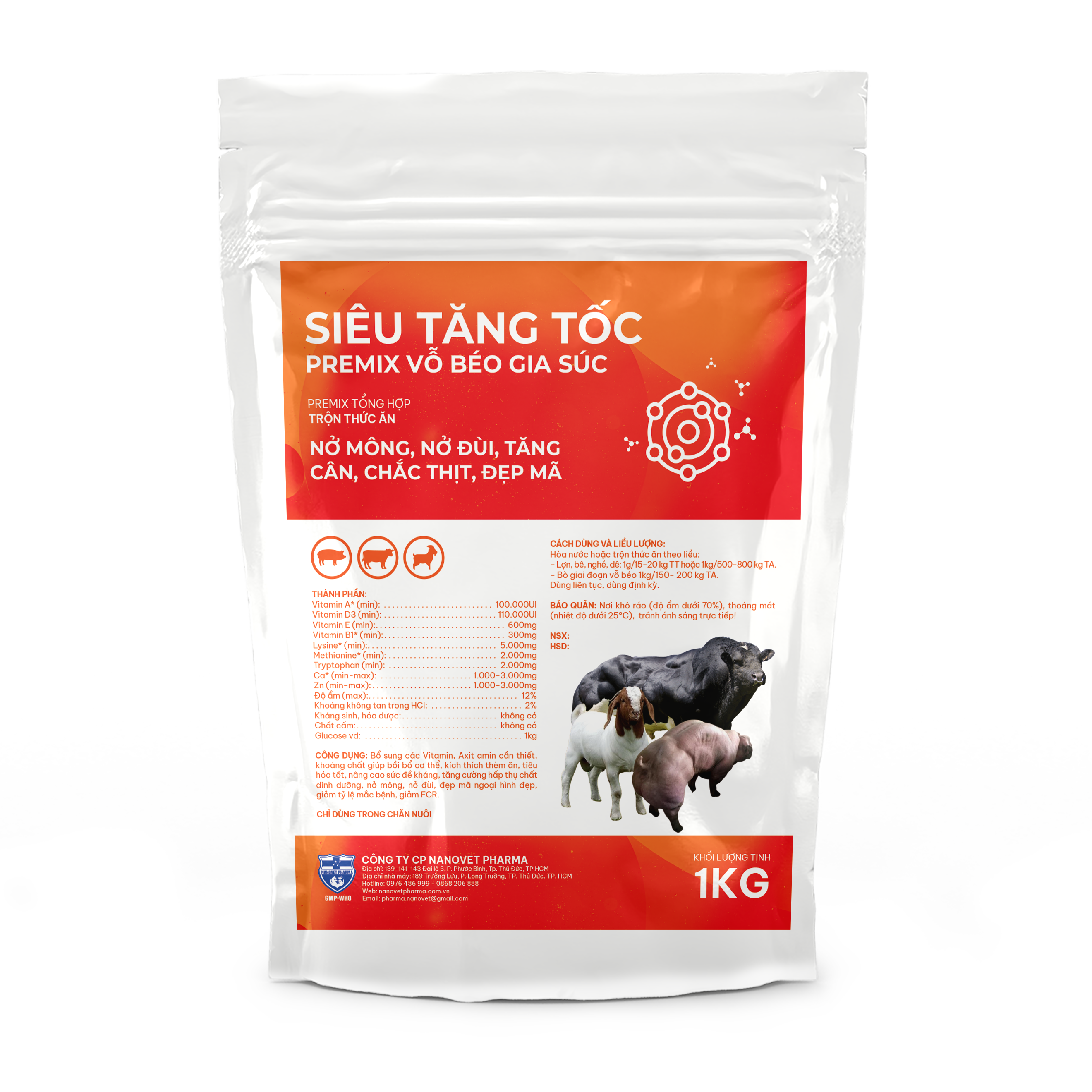 PREMIX VỖ BÉO GIA SÚC